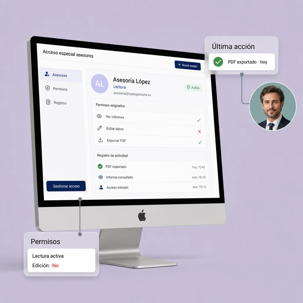 Acceso especial para asesores en WeWorking: panel de control horario compartido