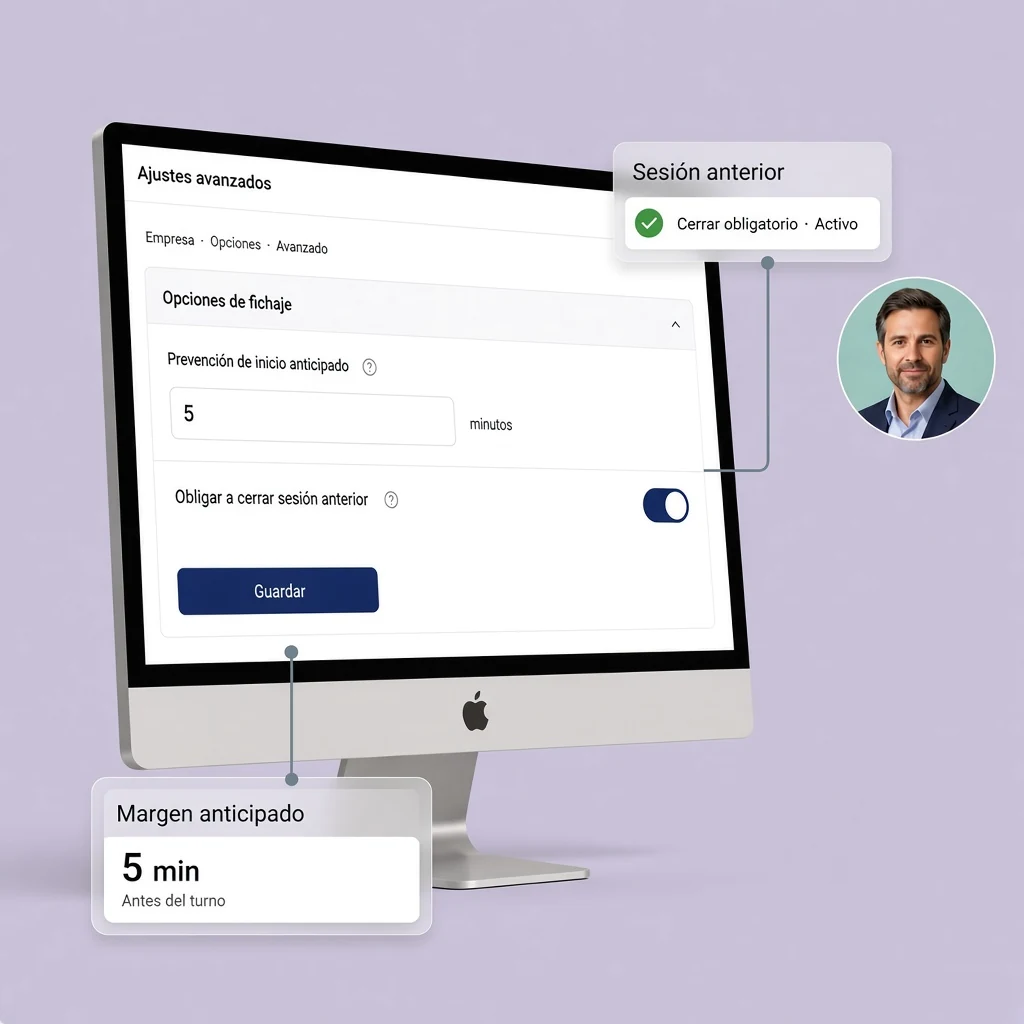 Ajustes avanzados de fichaje en WeWorking: reglas de control horario diario