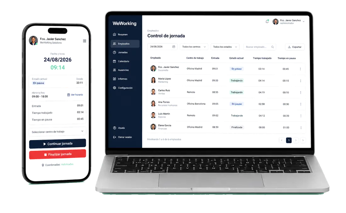 App móvil y panel web WeWorking para asociaciones y ONG