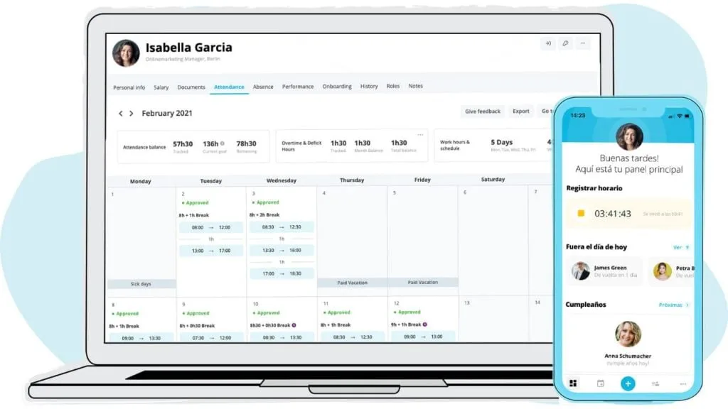 Control horario personio app