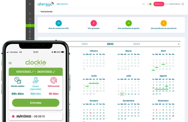 control horario de Clockio