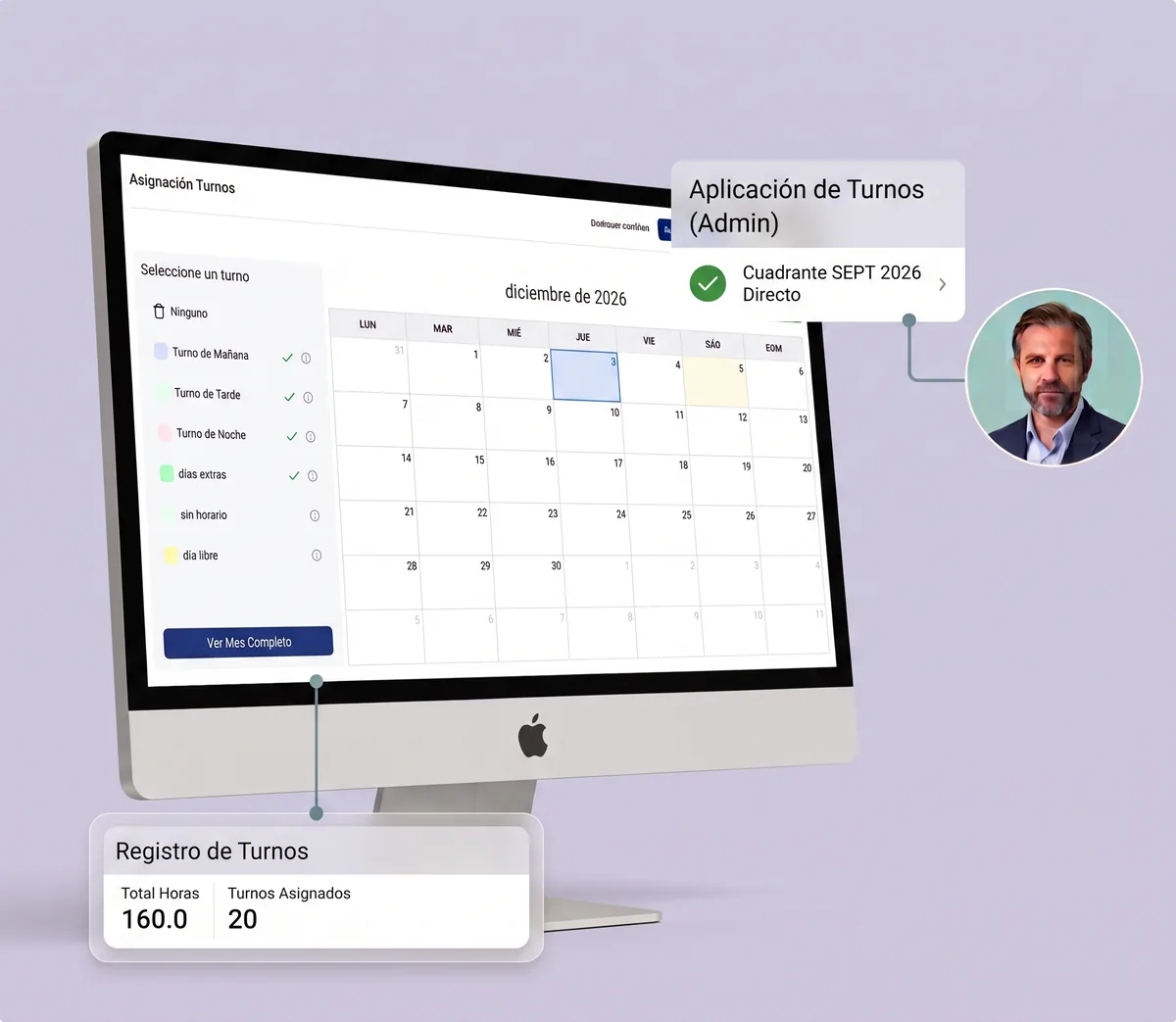 Software WeWorking para la gestión de turnos de trabajo del equipo