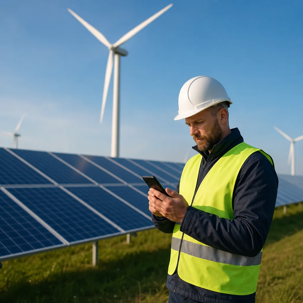 Software de control horario para parques eólicos y de energía solar con WeWorking
