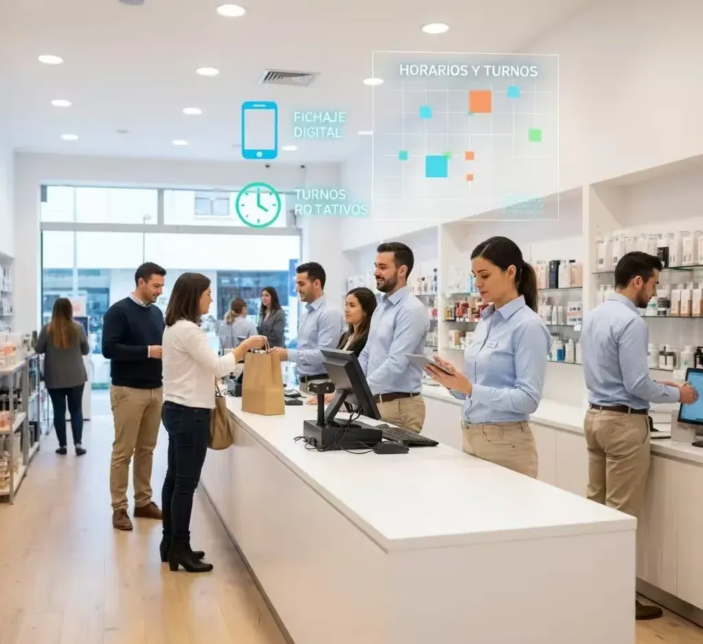 Control horario en tiendas y comercios