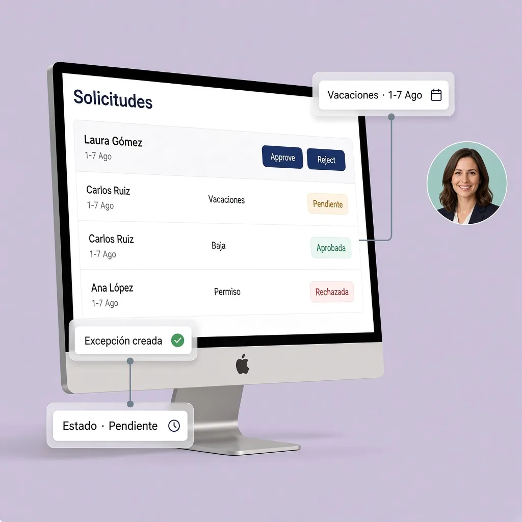Solicitudes de vacaciones, bajas y permisos en WeWorking