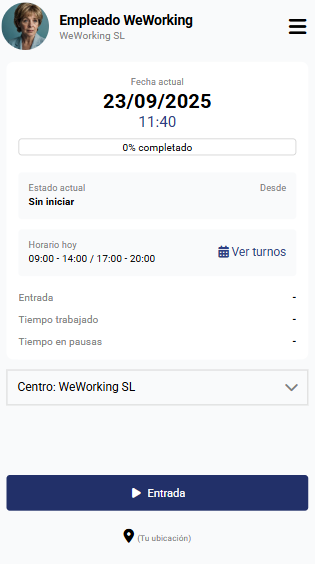 Registrar asistencia diaria