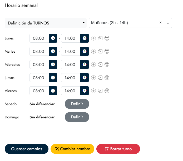 Cómo definir turnos en mi empresa