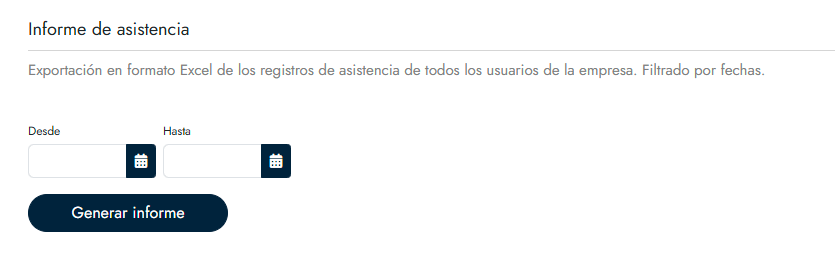 Descargar informe de asistencia